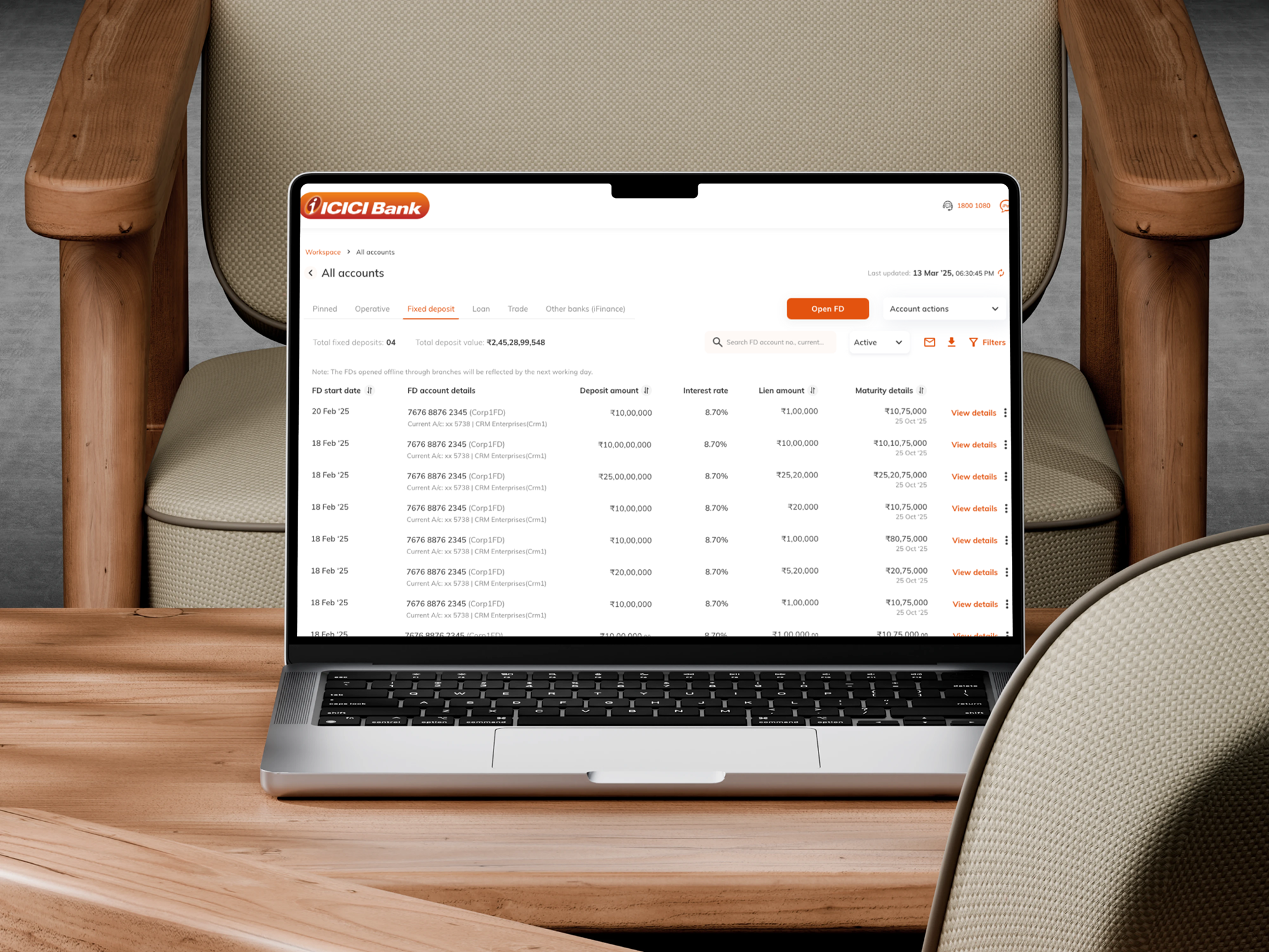 CIB Dashboard on Laptop placeholder
